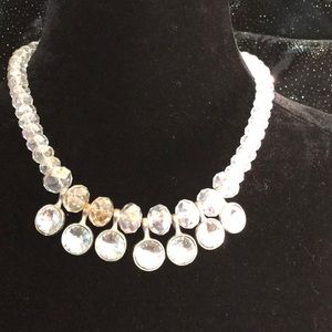 Vintage Clear rhinestones necklace